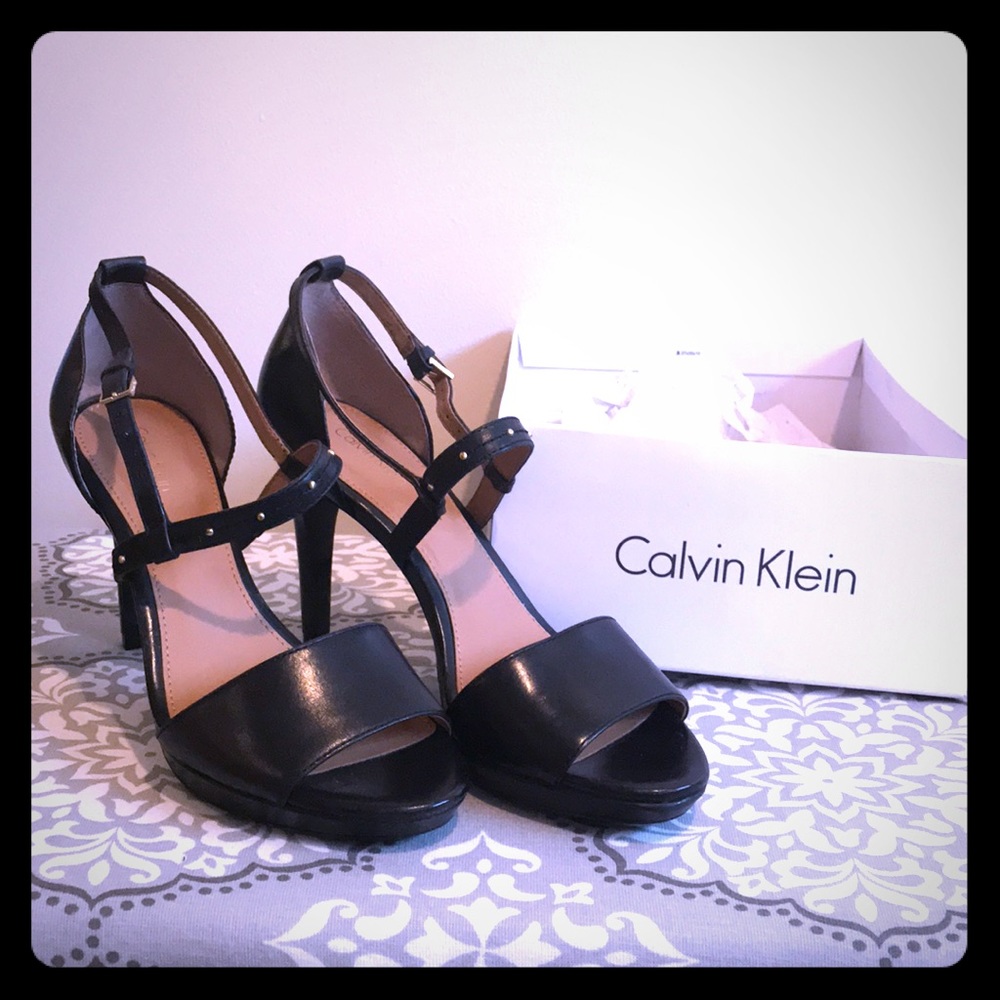 Calvin Klein Platform Studded Sandals